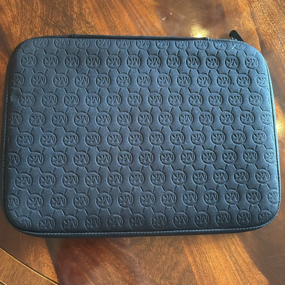 Michael Kors Black Neoprene Tablet Laptop Case / Sleeve
